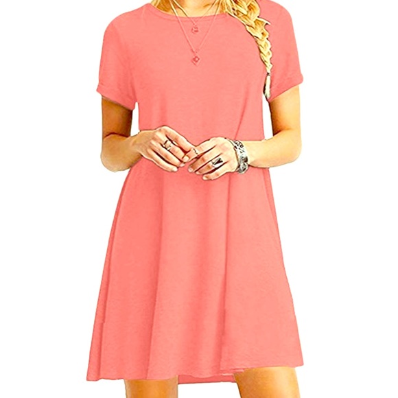 Unbranded Dresses & Skirts - NWOT-💕Mini A-Line Short Sleeve T-Shirt Dress💕